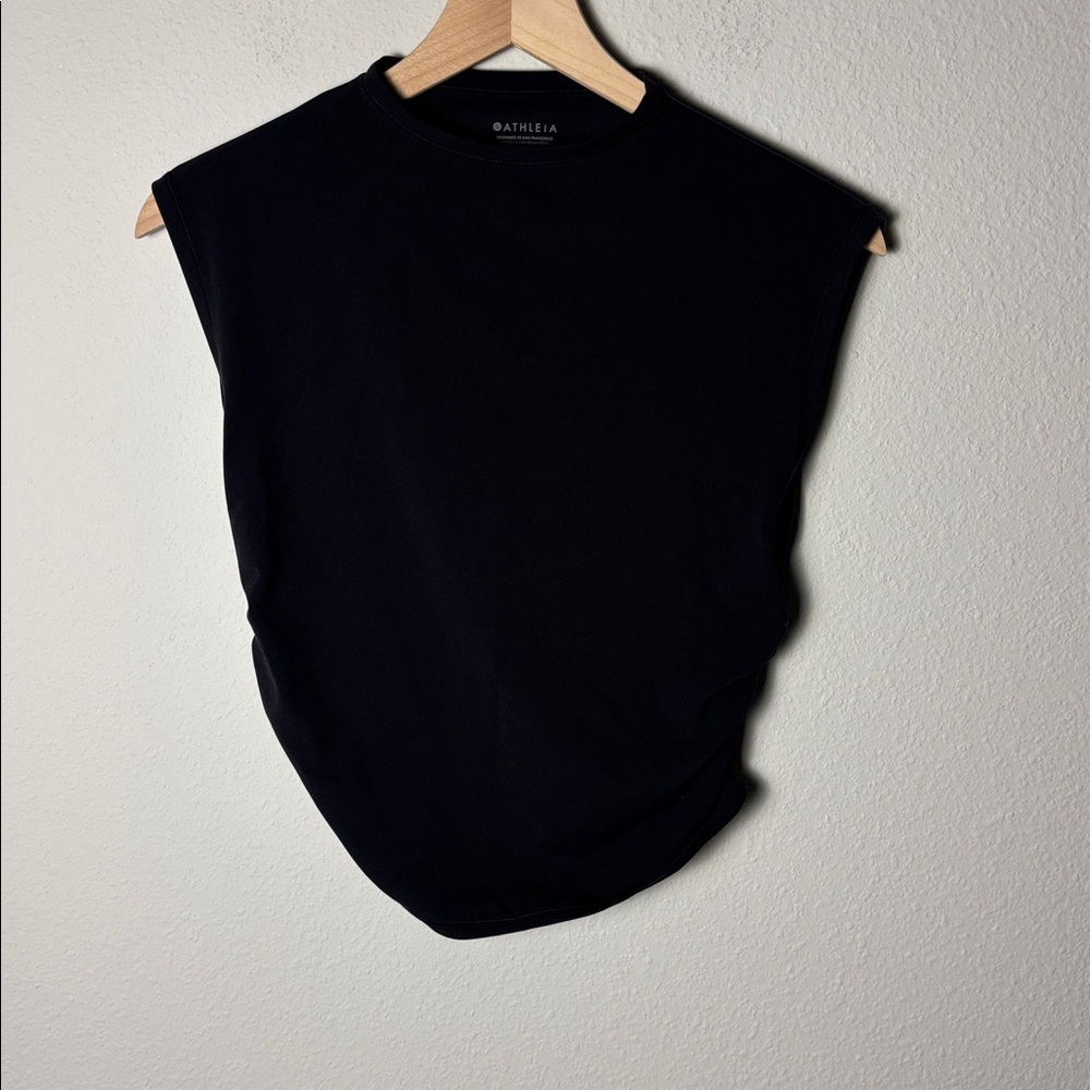 Athleta Black Side Cinch Tank Top